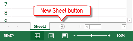 New Sheet button