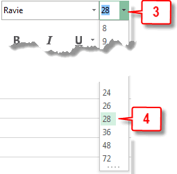 excel font size must be between 1 and 409 border