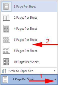 pages per sheet