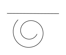 Inkscape: A straight line and a Spiro path